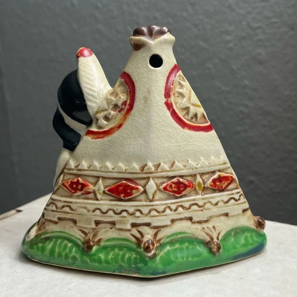 1950s ceramic indian incense burner - Picture 3 of 5